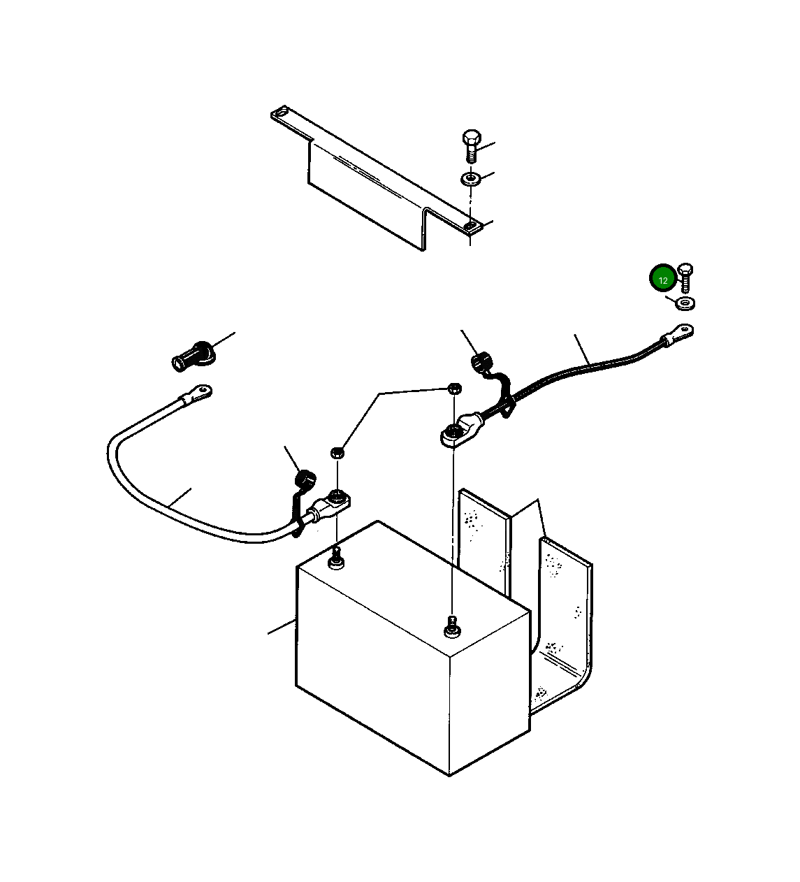 Болт, 3/8NC x 1 1/4 180 124 Komatsu