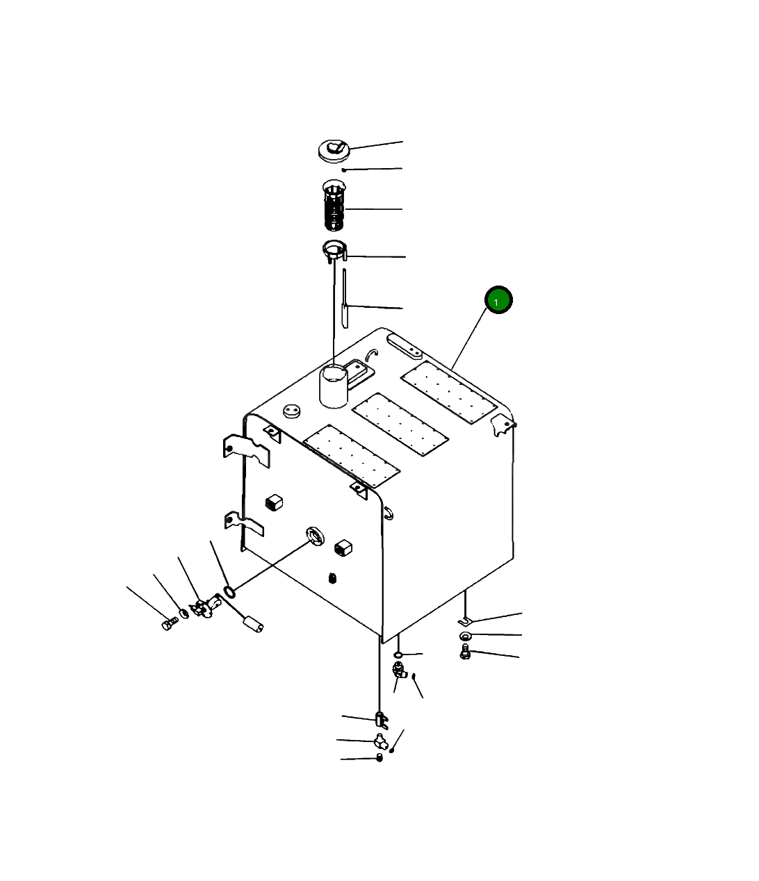 Бак 206-04-A1510 Komatsu