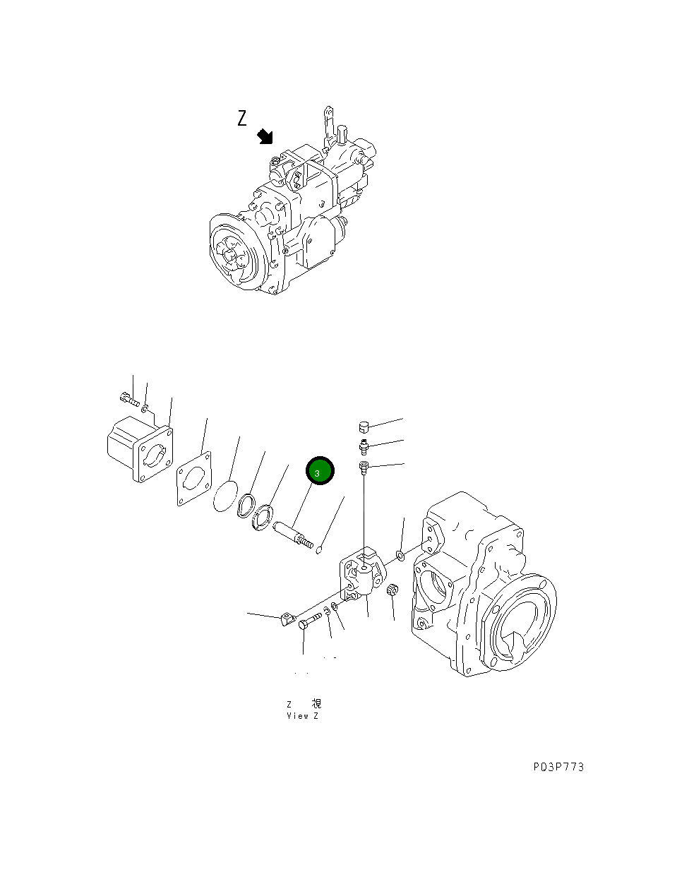 Вал 6610-71-4221 Komatsu