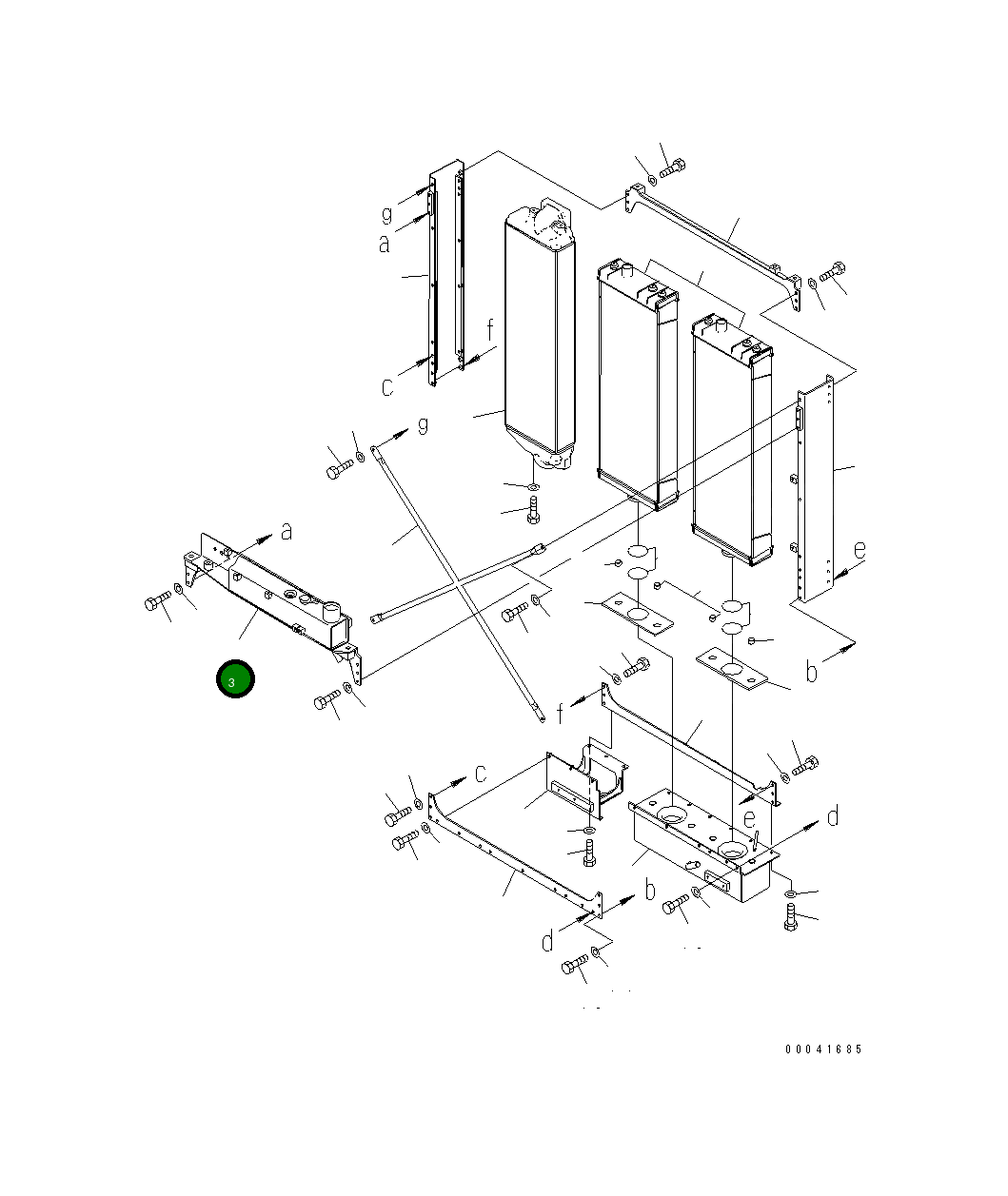 Бак 17A-03-41131 Komatsu