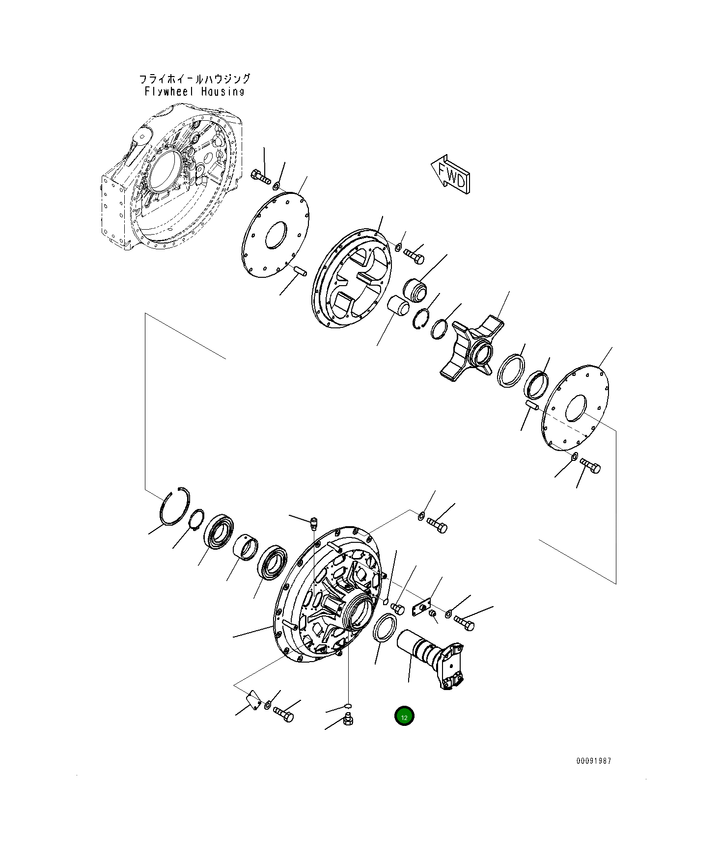 Вал 561-01-71140 Komatsu