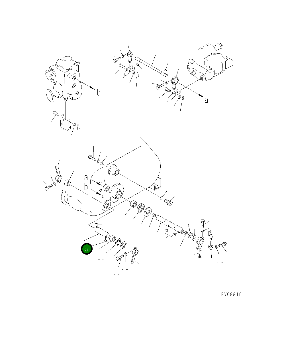 Вал 135-Z37-3140 Komatsu