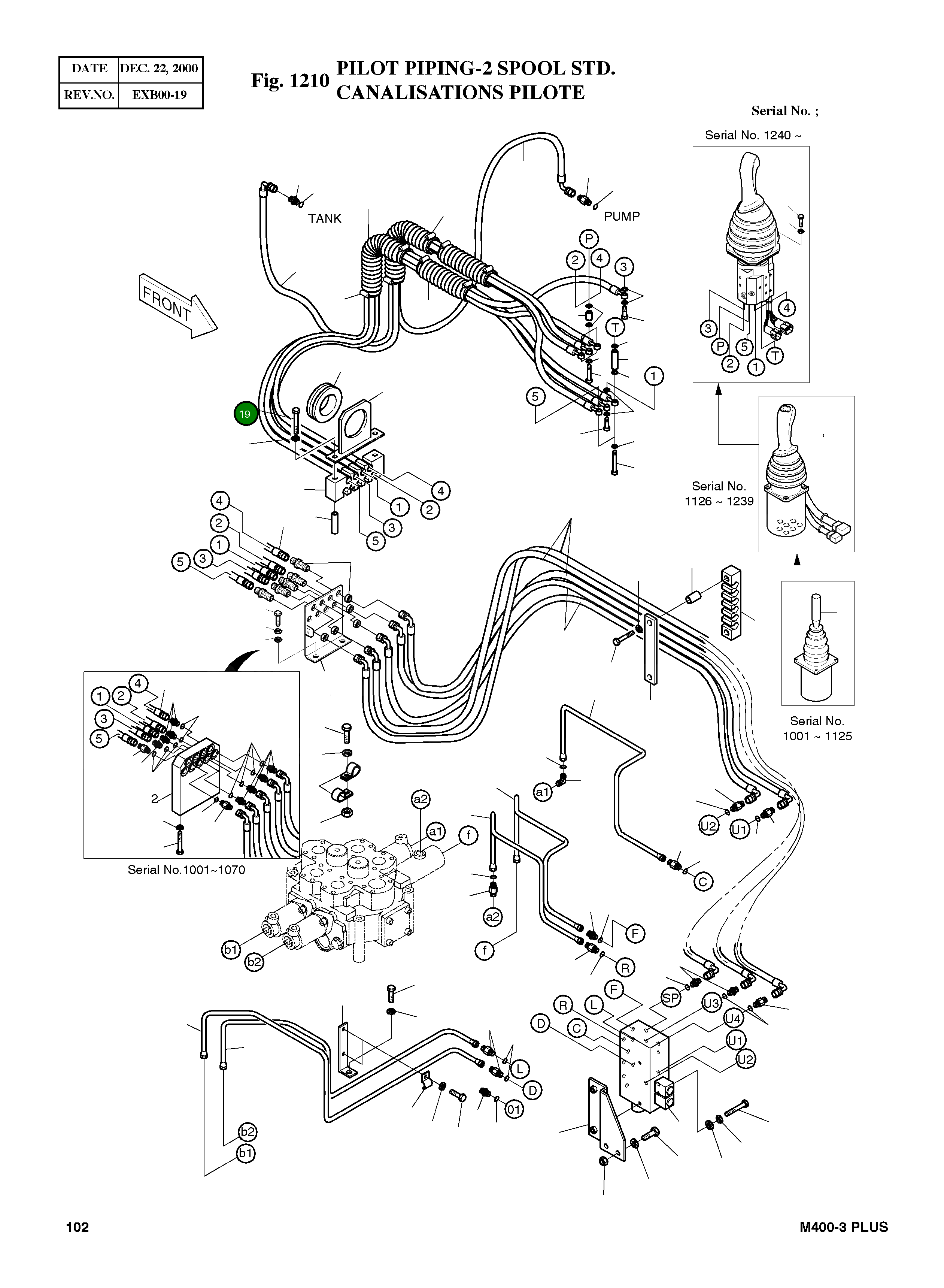 Болт M8X1.25X75 S0556853 Komatsu