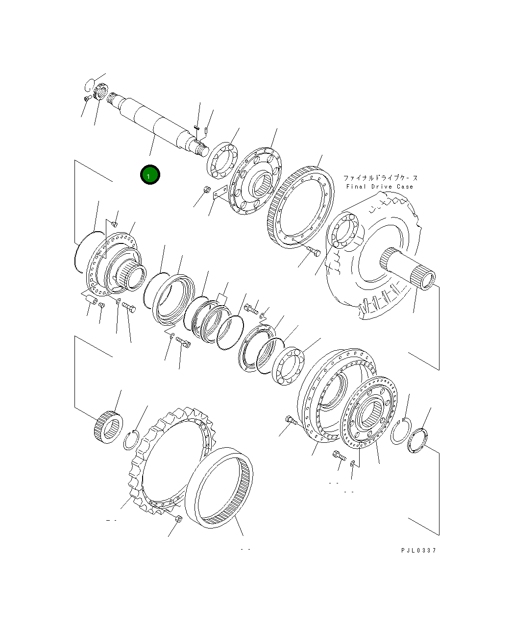 Вал 196-27-11111 Komatsu