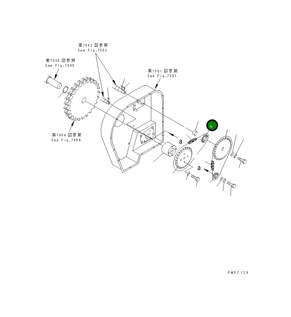 Ведущая звезда 277-871-1170 Komatsu