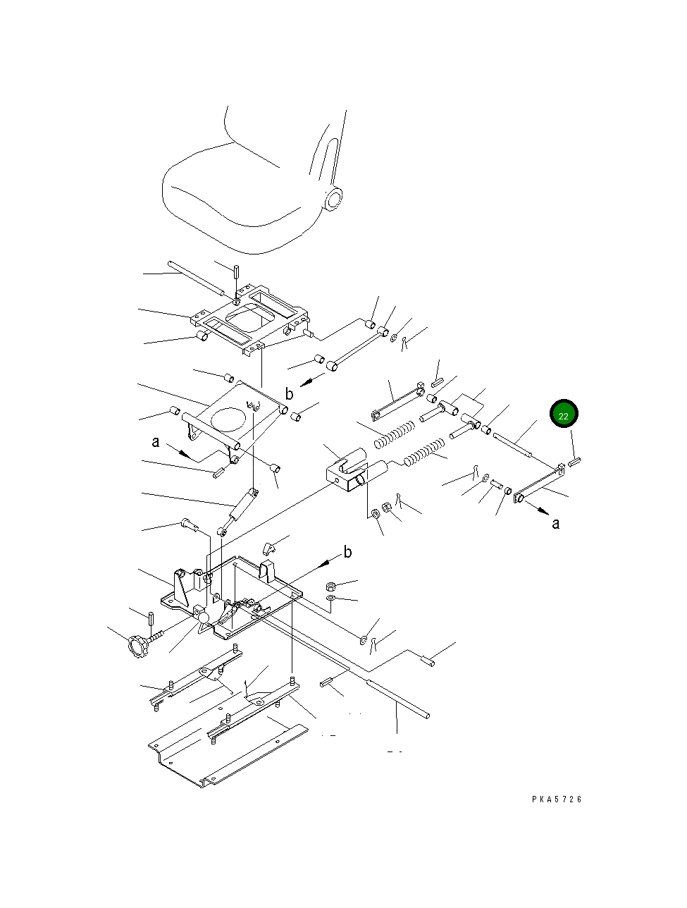 Вал 120-57-31780 Komatsu