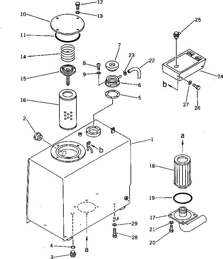 Бак 20T-60-33110 Komatsu