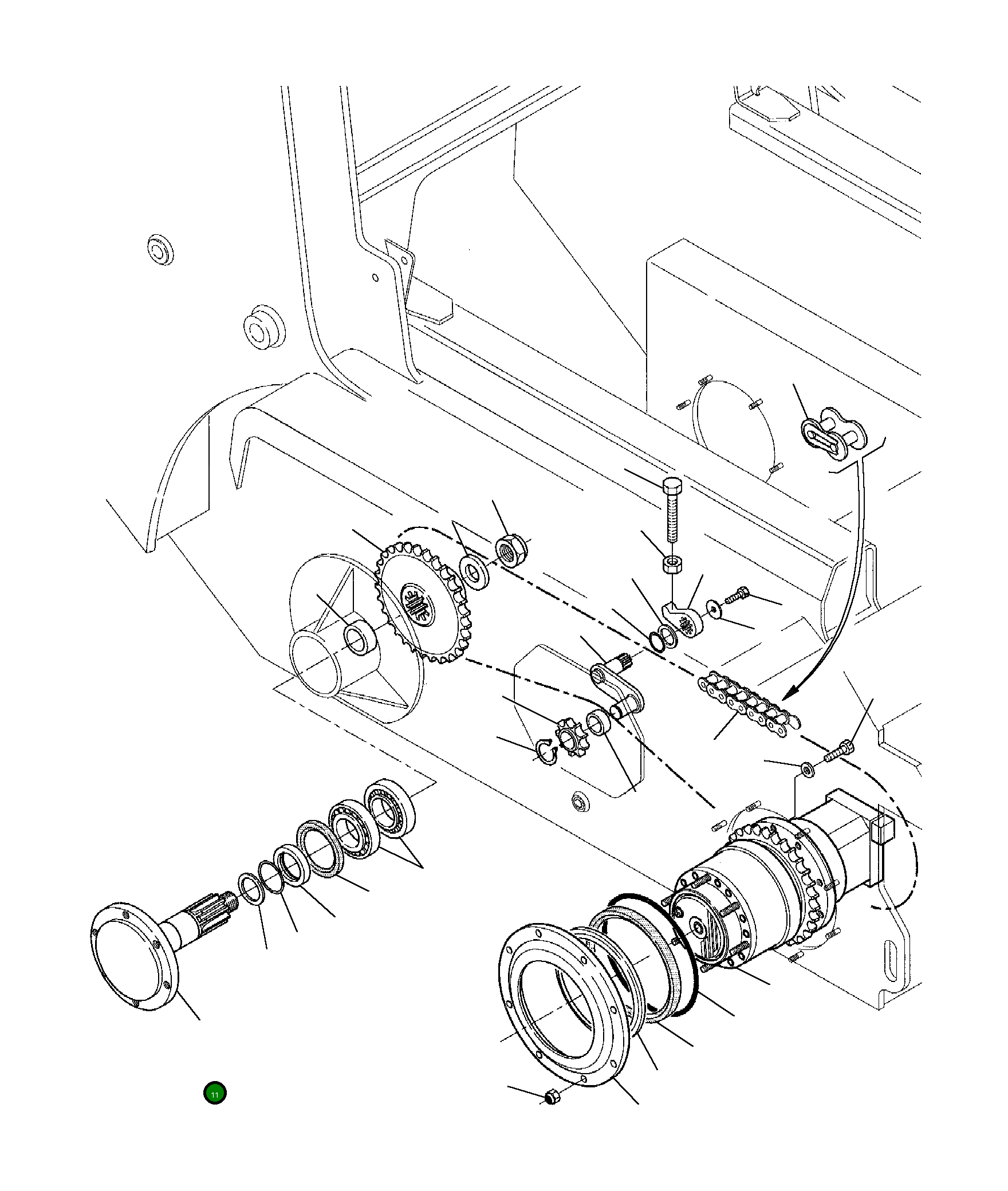 Вал 338806600 Komatsu