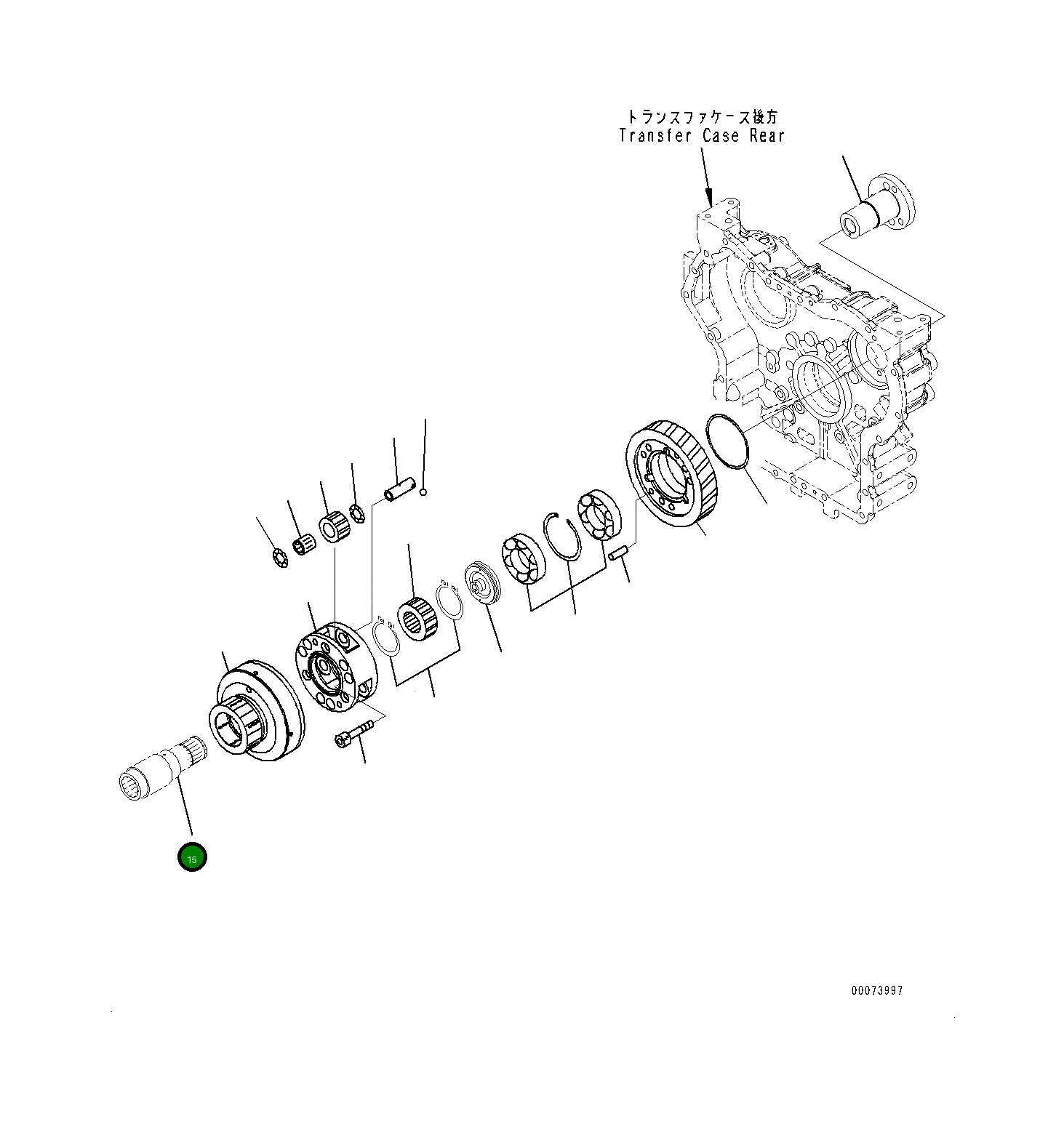 Вал 419-17-32112 Komatsu