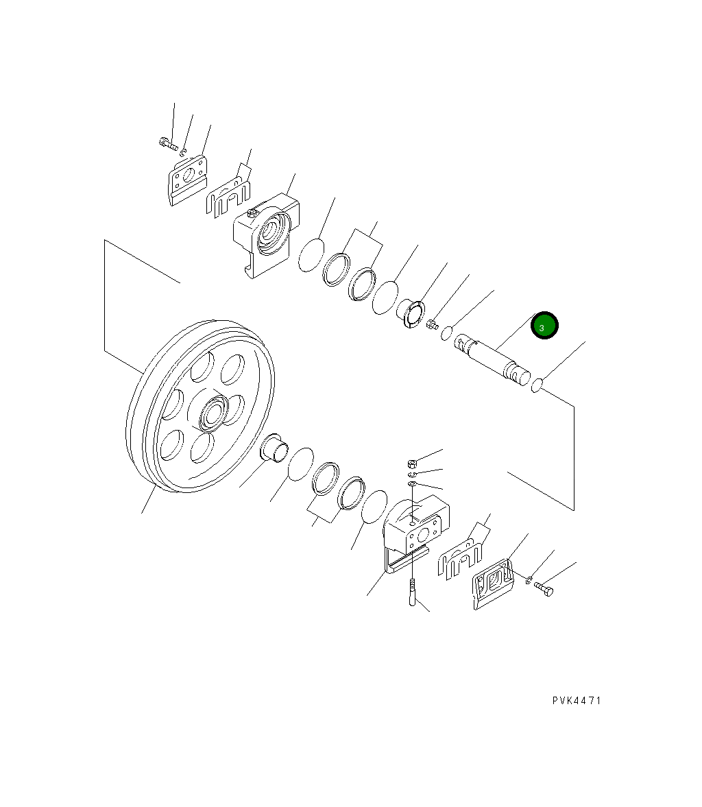 Вал 113-30-38220 Komatsu