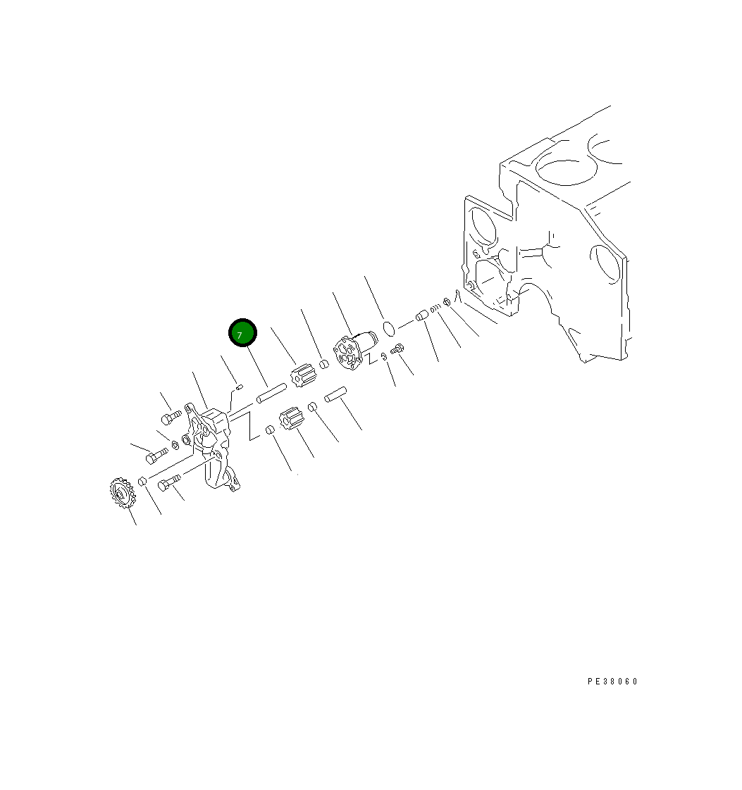 Вал 6210-51-1310 Komatsu
