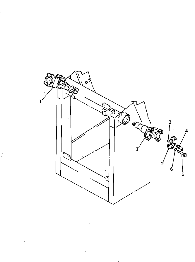 Вилка 14Y-71-33310 Komatsu