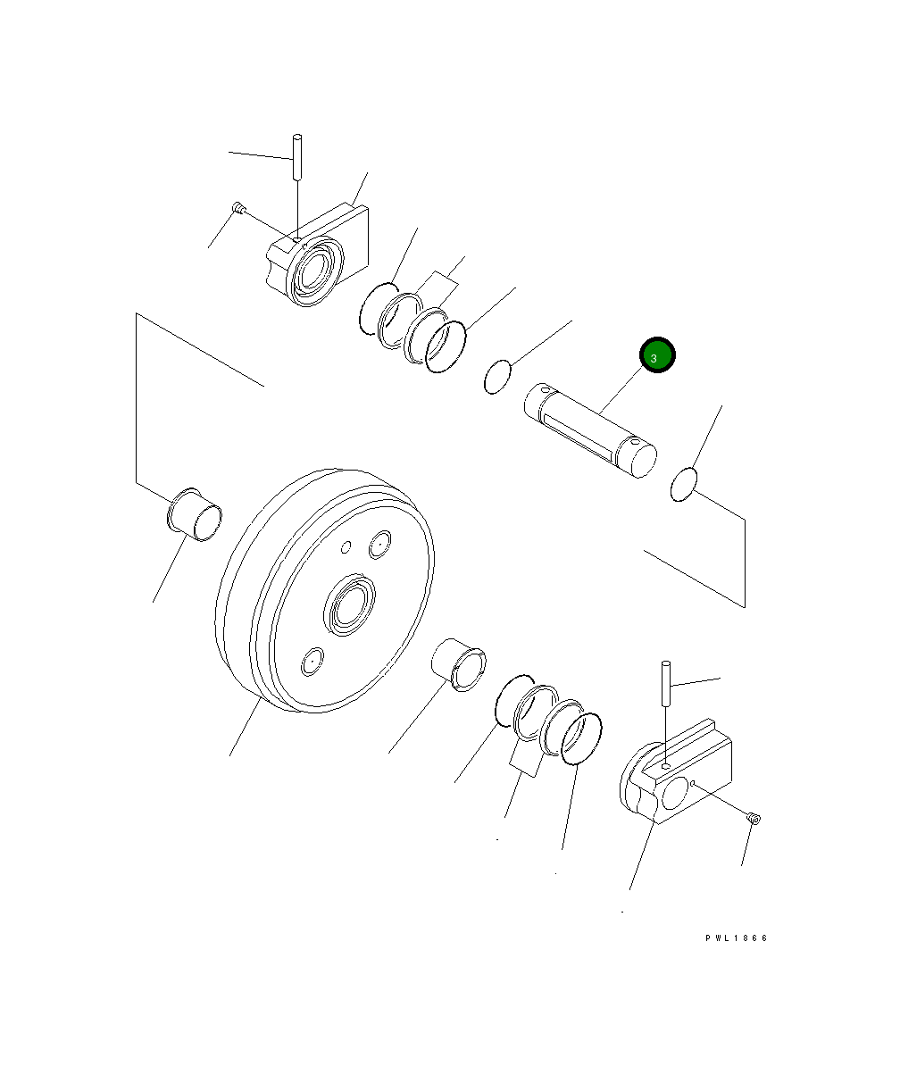 Вал 21M-30-17120 Komatsu