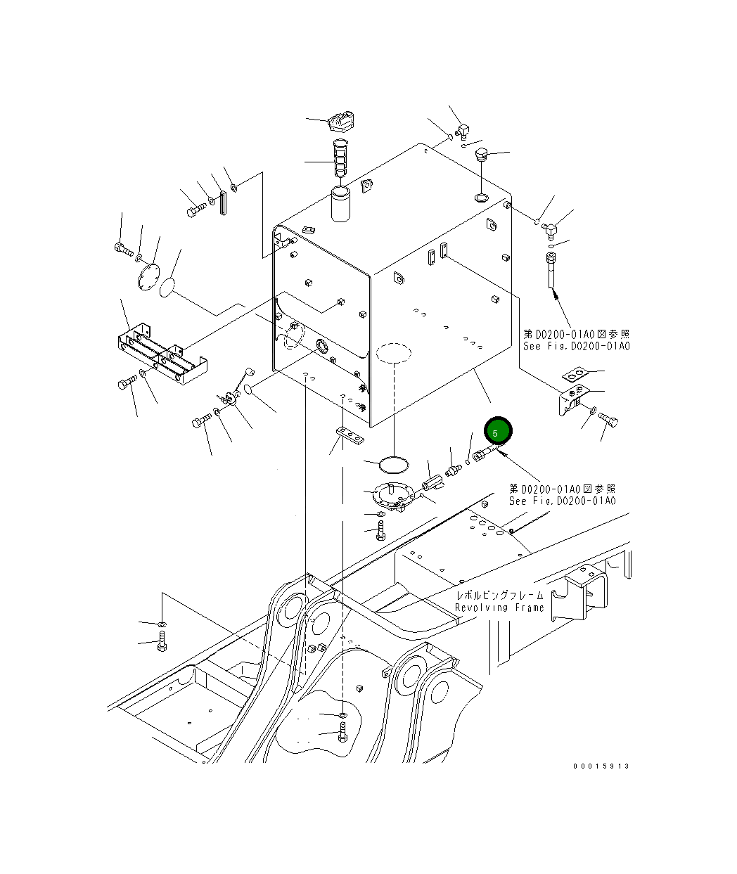 Бак 209-04-77510 Komatsu
