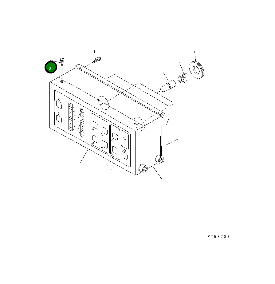 Винт 01023-60306 Komatsu