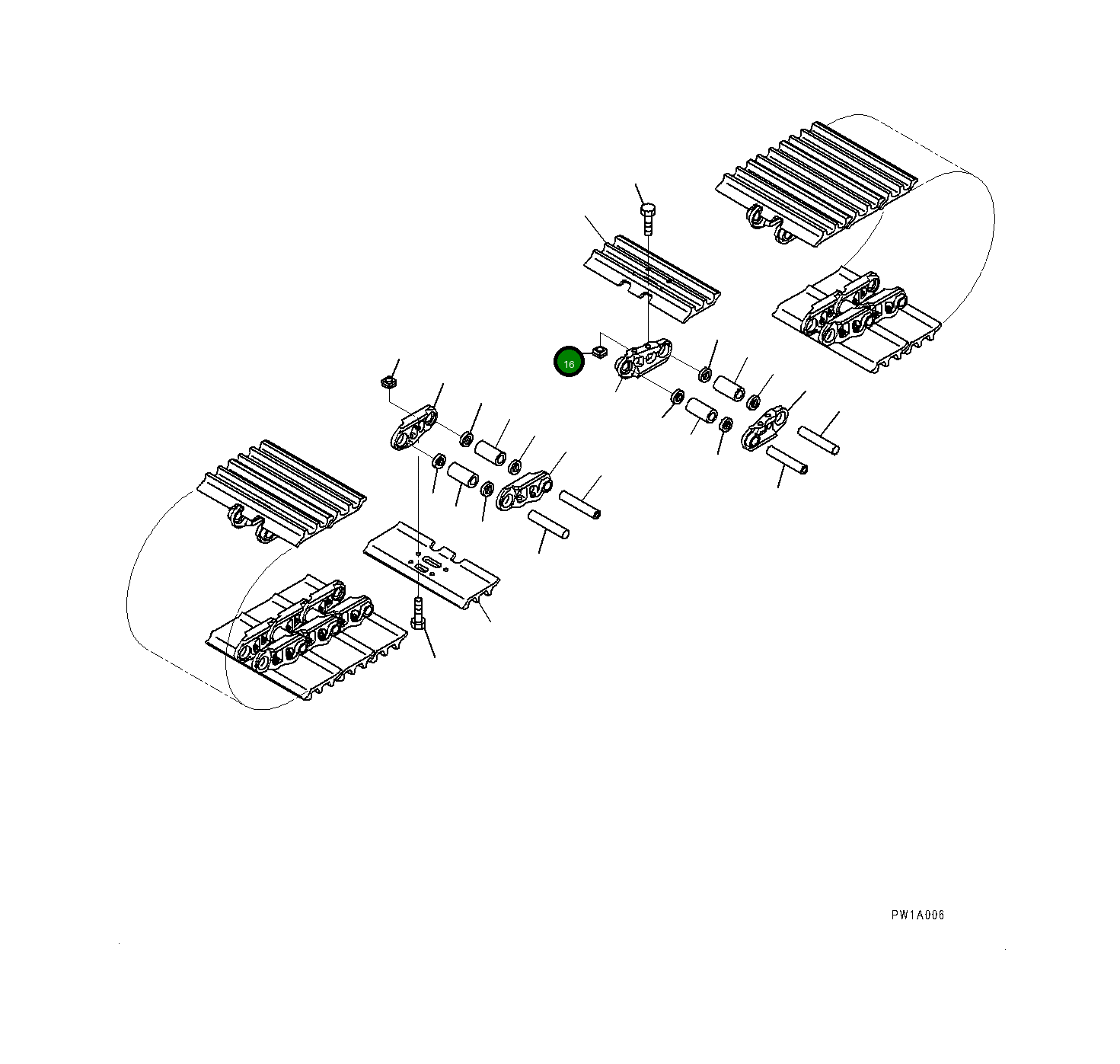Башмак 206-32-21110 Komatsu