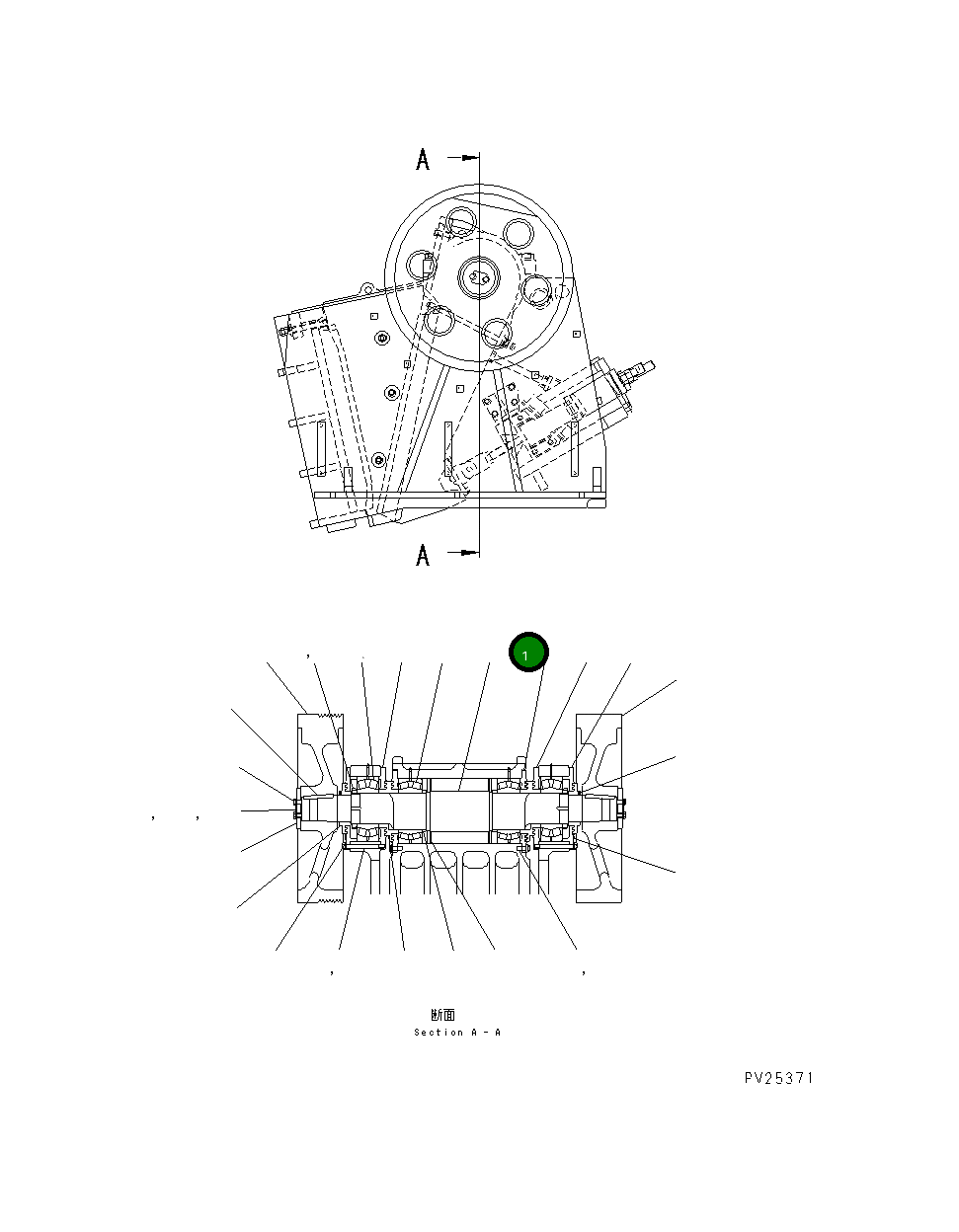 Вал 8221-70-5550 Komatsu