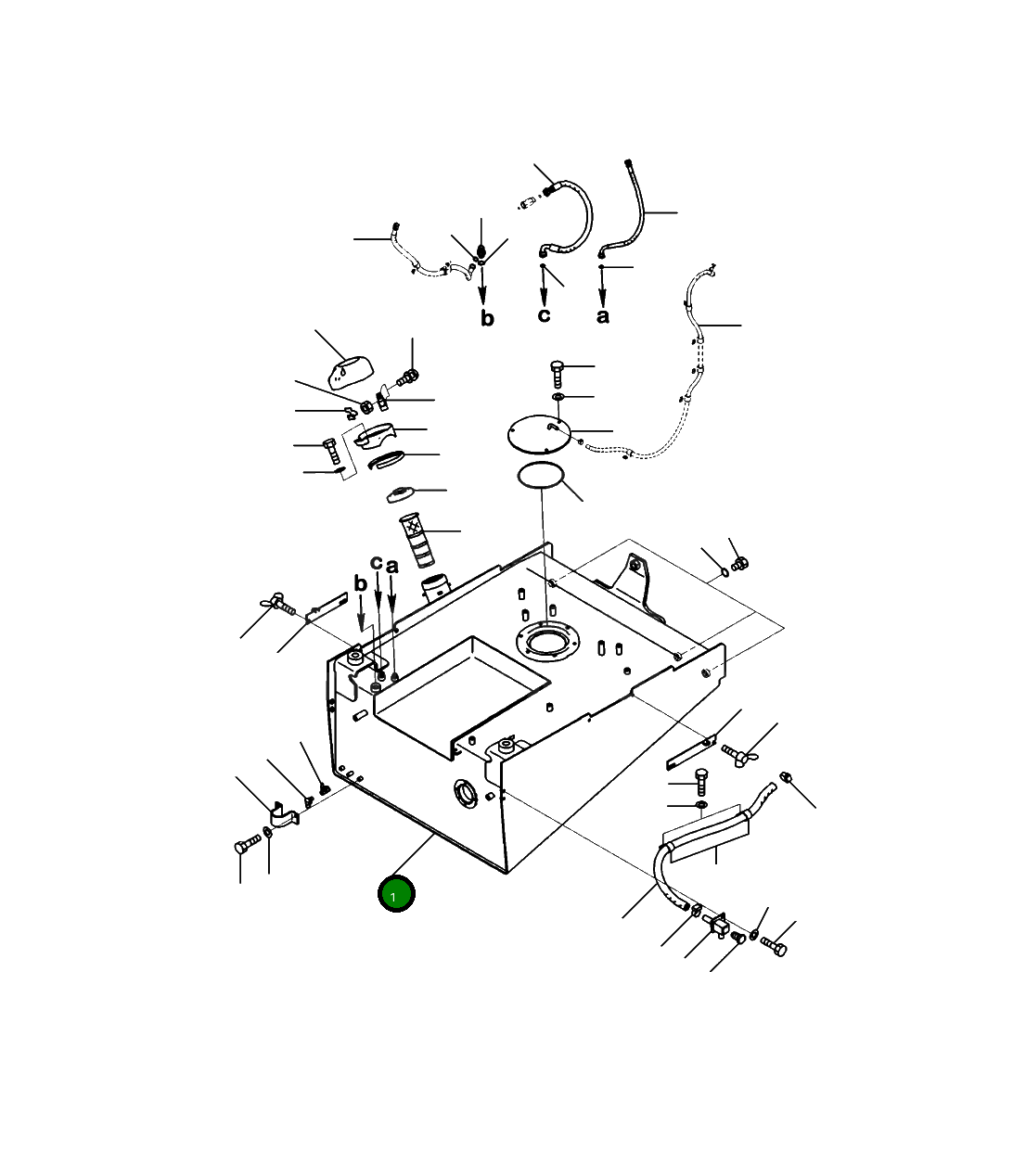 Бак 421-04-41131 Komatsu