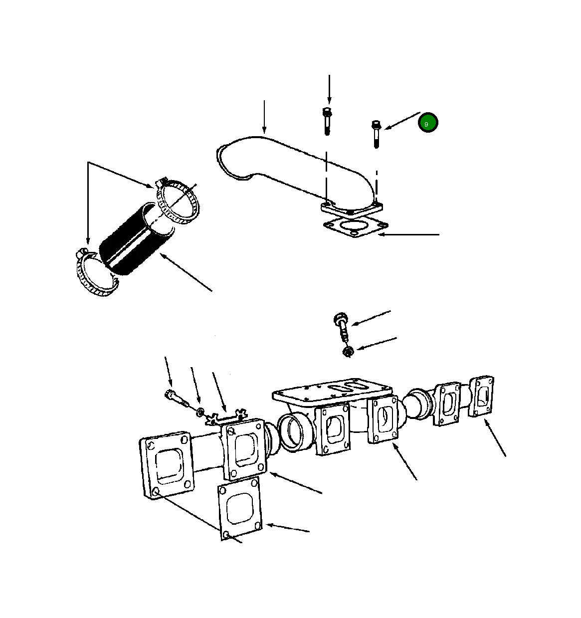 Болт (3/8 - 16x4 3/4 INCH) 1295 976 H1 Komatsu