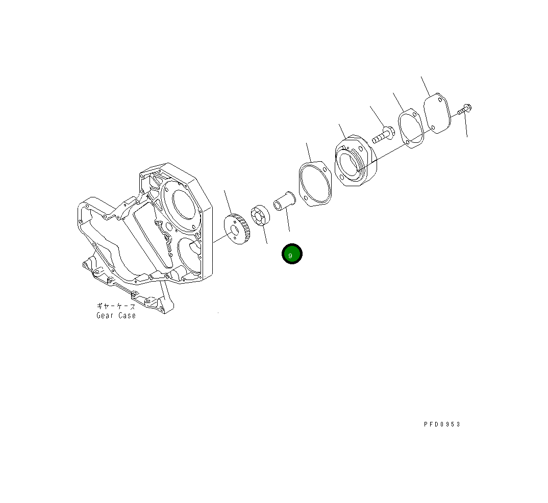 Вал 6732-21-3450 Komatsu