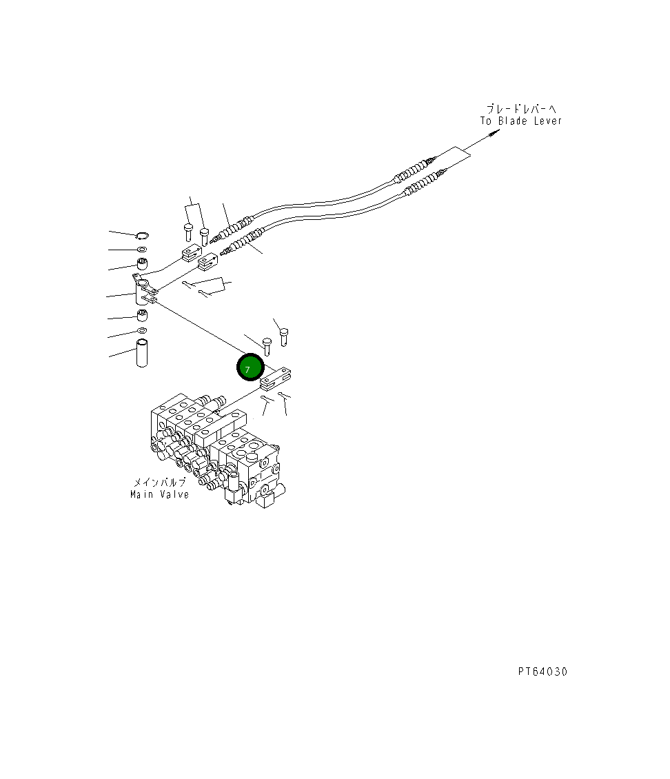 Вилка 21U-43-31280 Komatsu