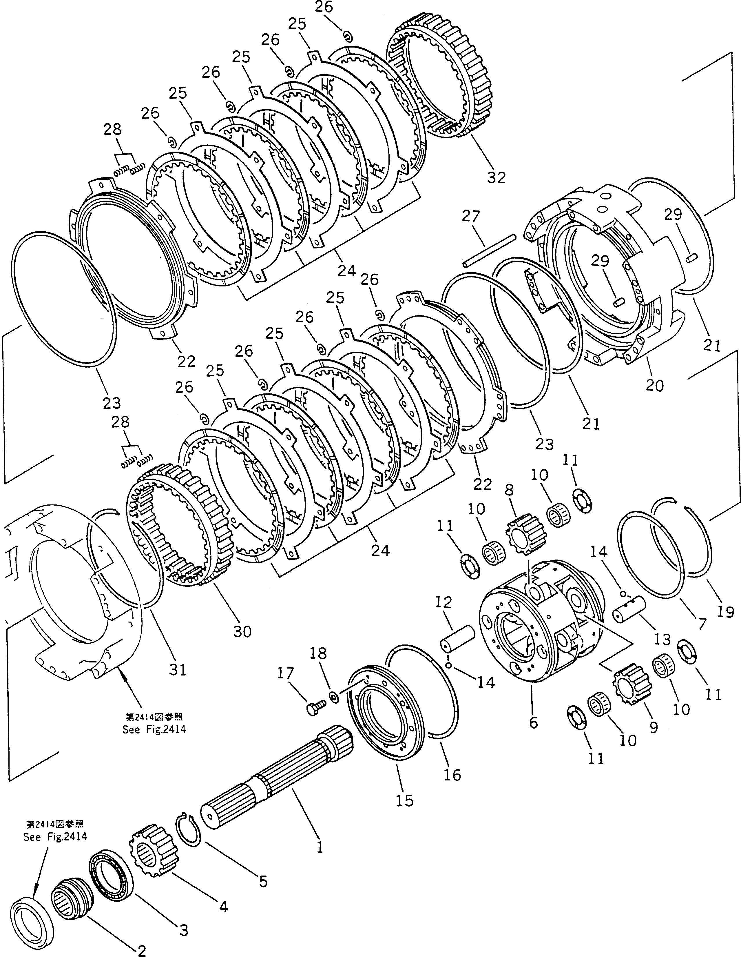Вал 566-15-62120 Komatsu