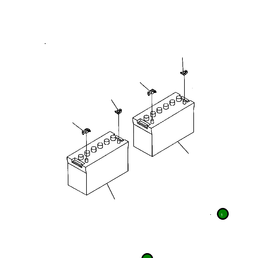 Аккумулятор (залитый) 124-06-61540 Komatsu