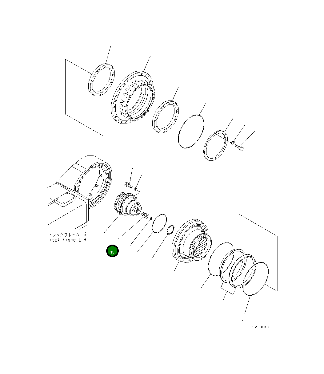 Вал 209-27-71510 Komatsu