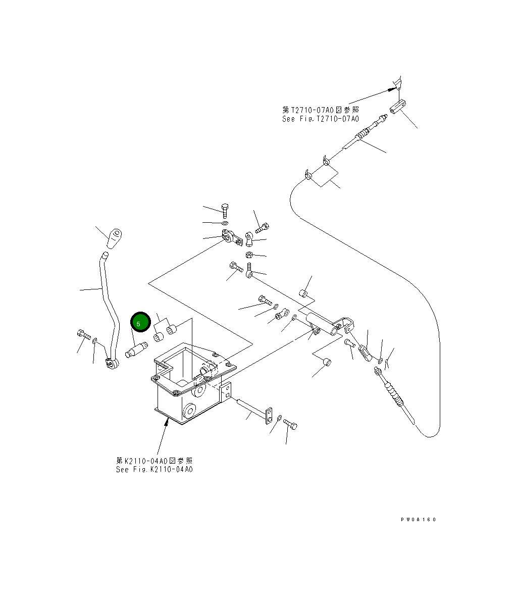 Вал 12G-X54-3190 Komatsu