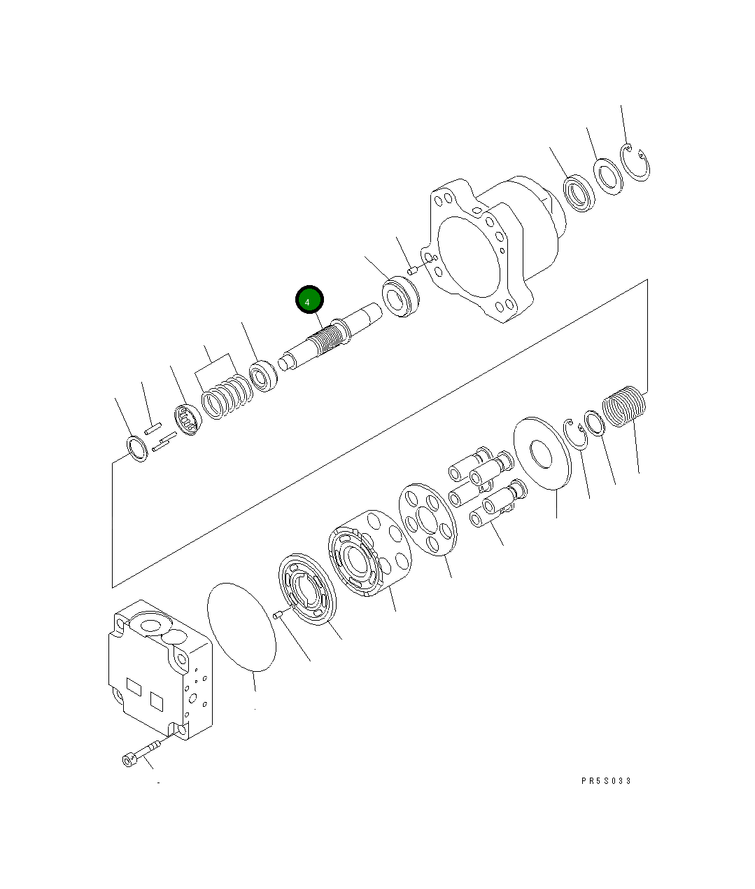 Вал 708-7S-12210 Komatsu