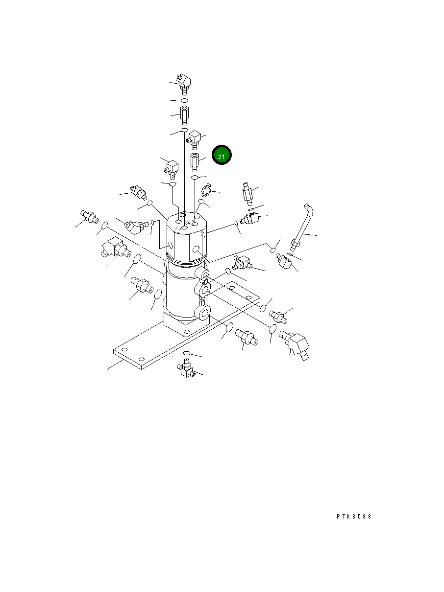 Адаптер 22M-62-13540 Komatsu