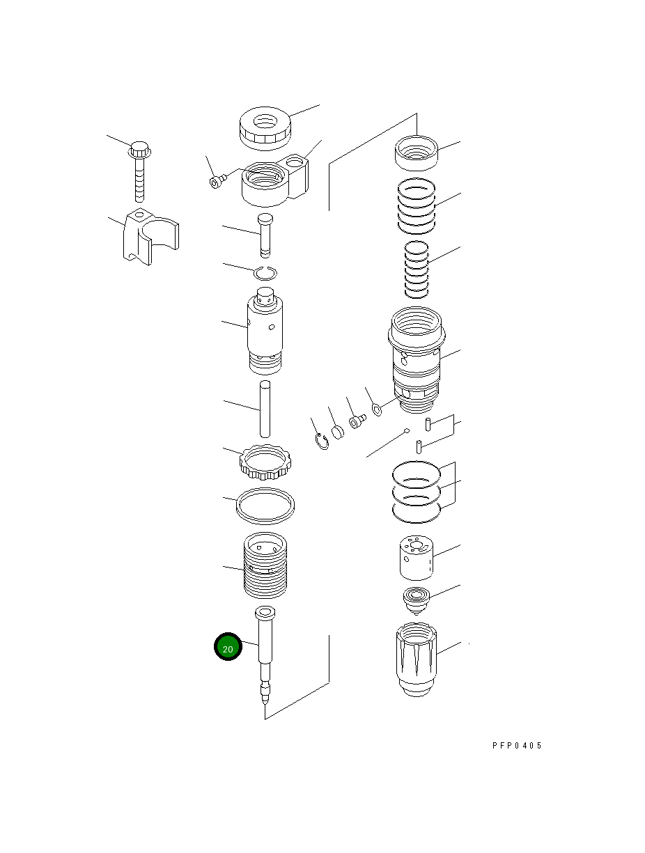 Барабан в сборе CU3069718 Komatsu