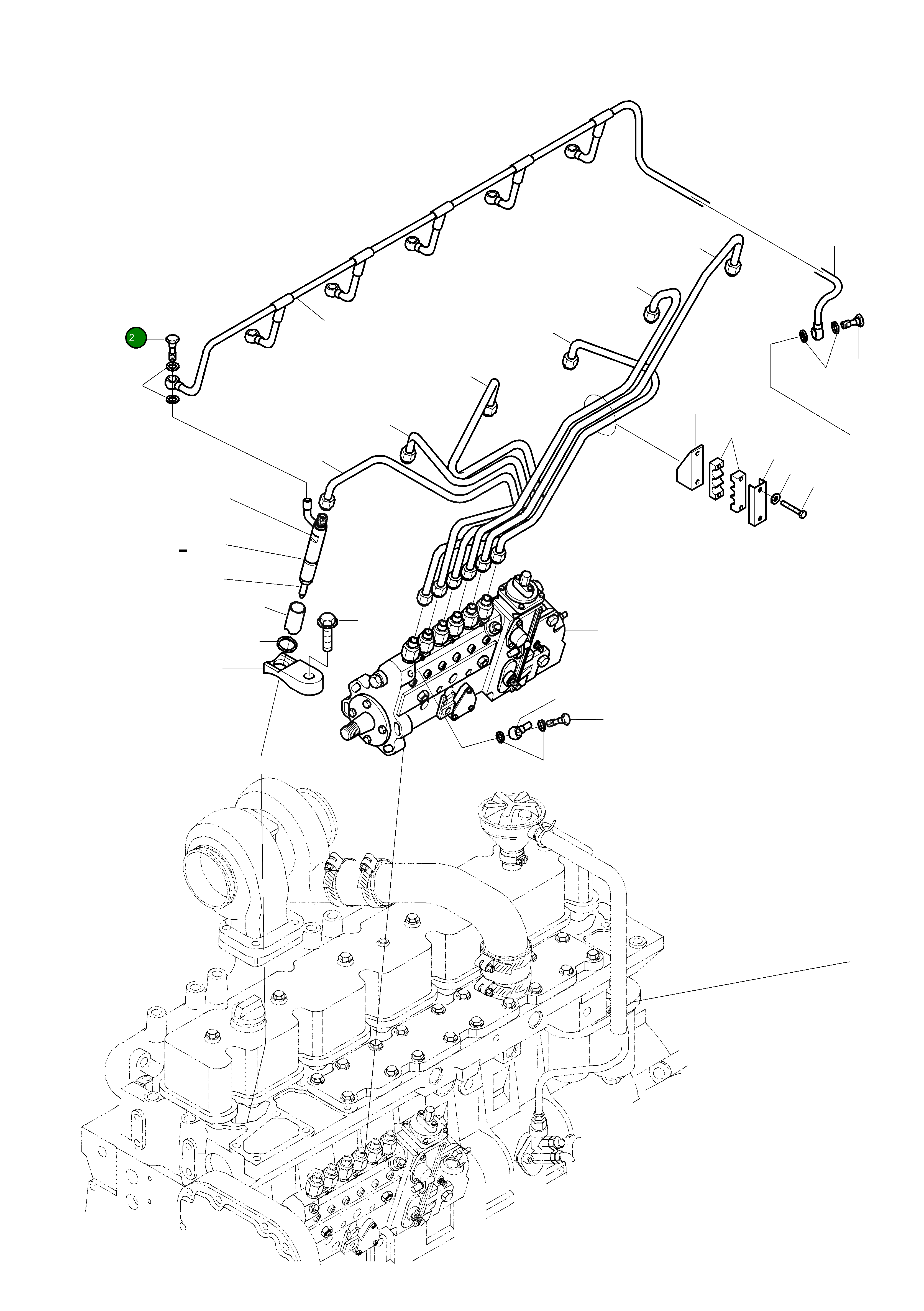 Болт-банджо CU3905307 Komatsu