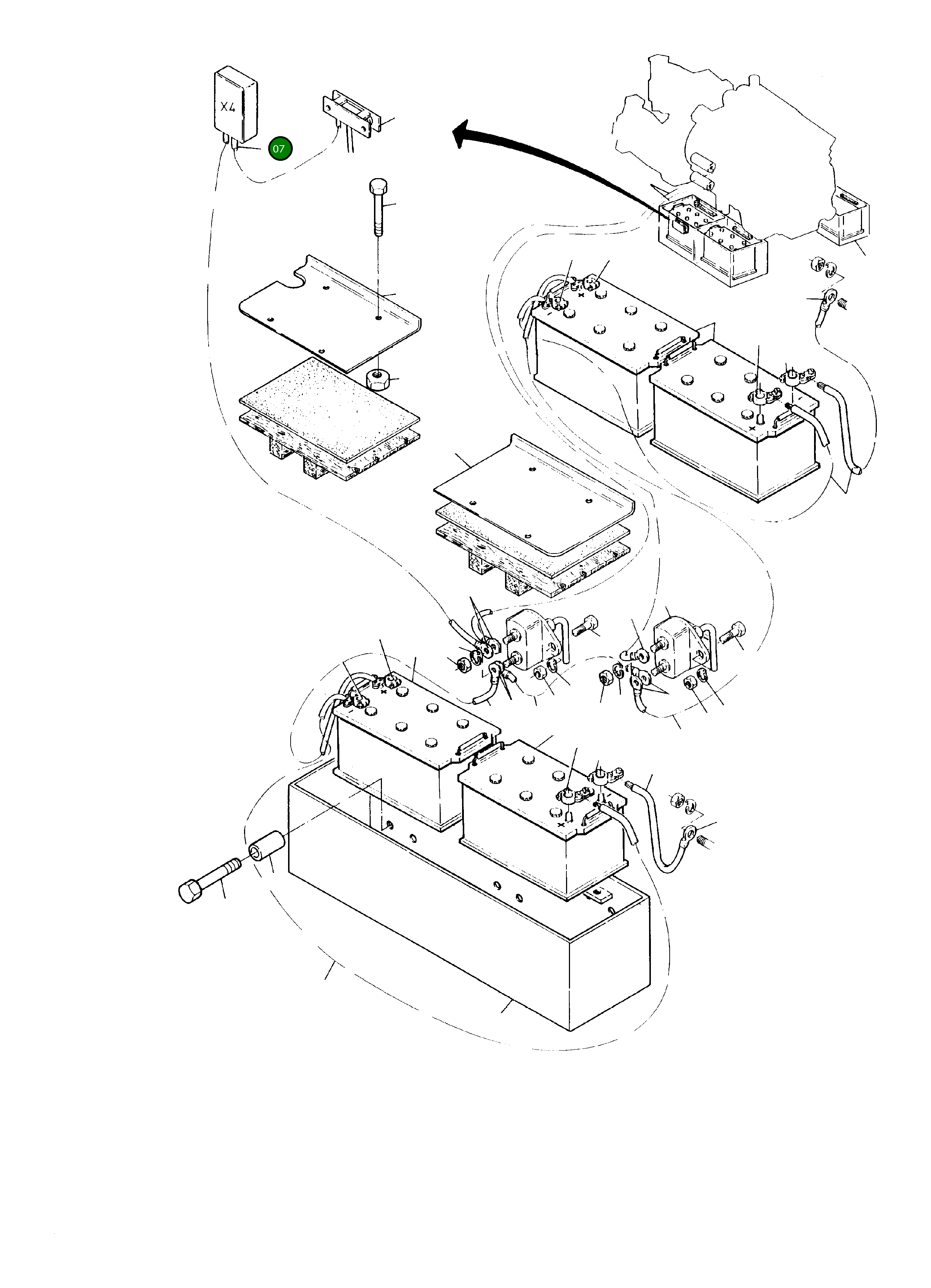 Аккумуляторный кабель (метраж, длина по требованию) 471 668 99 Komatsu