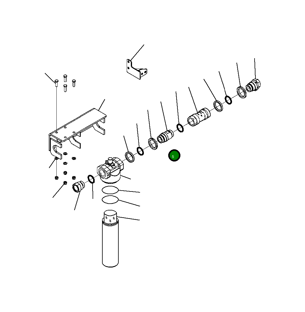 Адаптер 20Y-958-B361 Komatsu