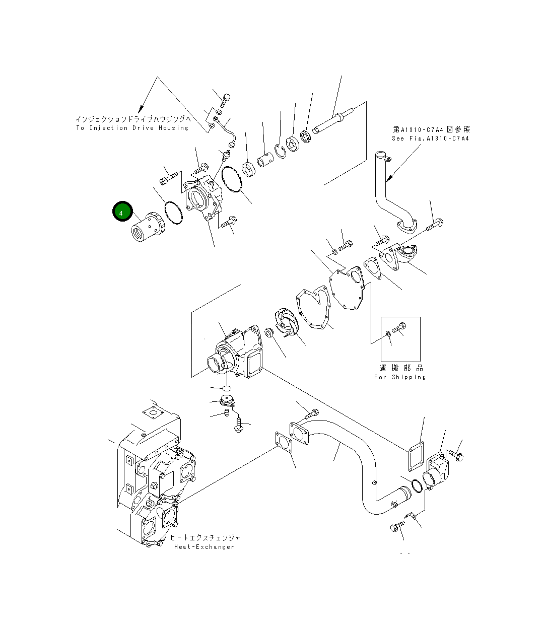 Вал 6215-65-1210 Komatsu