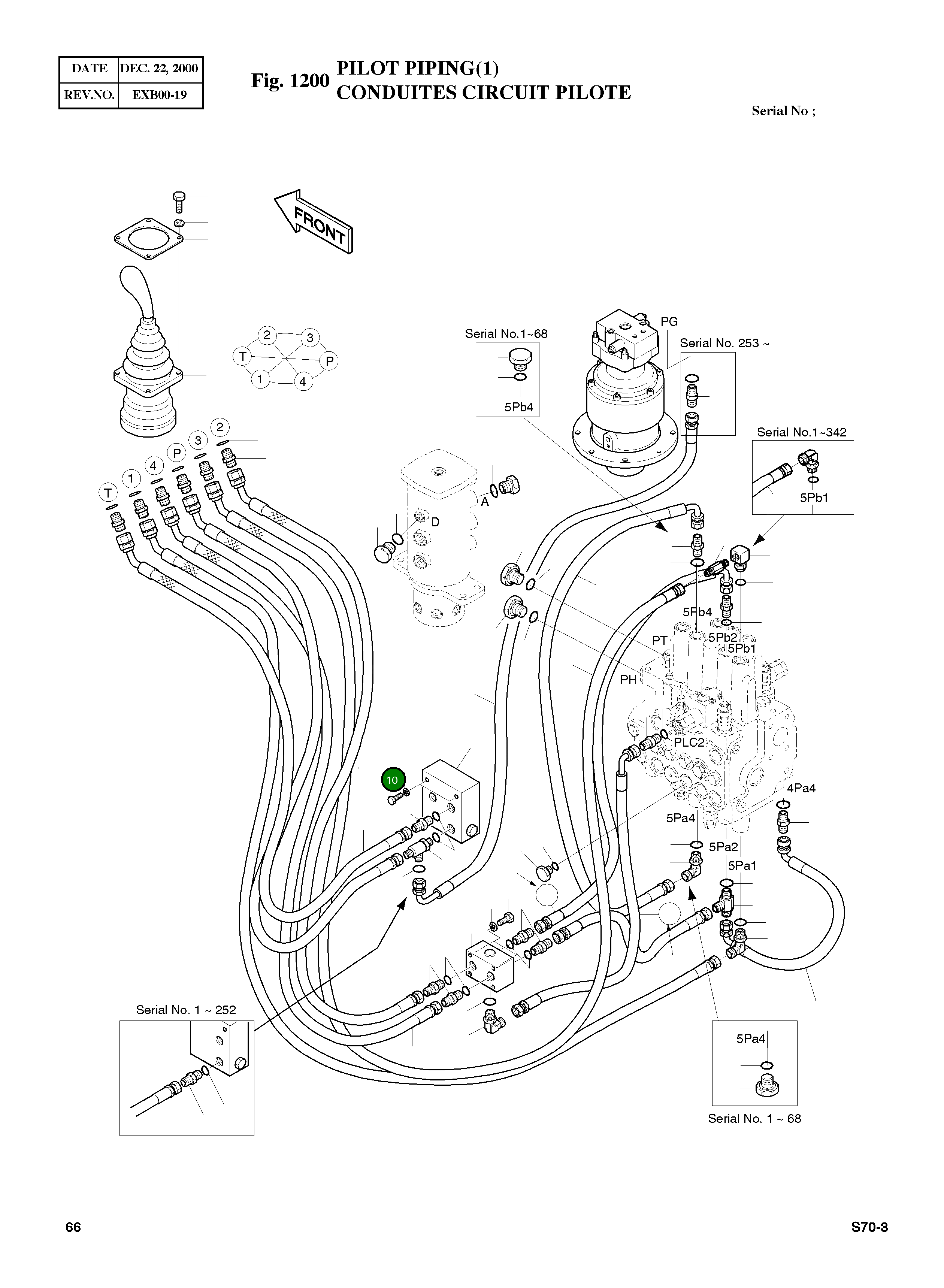 Болт M10X1.5X70 S0558953 Komatsu
