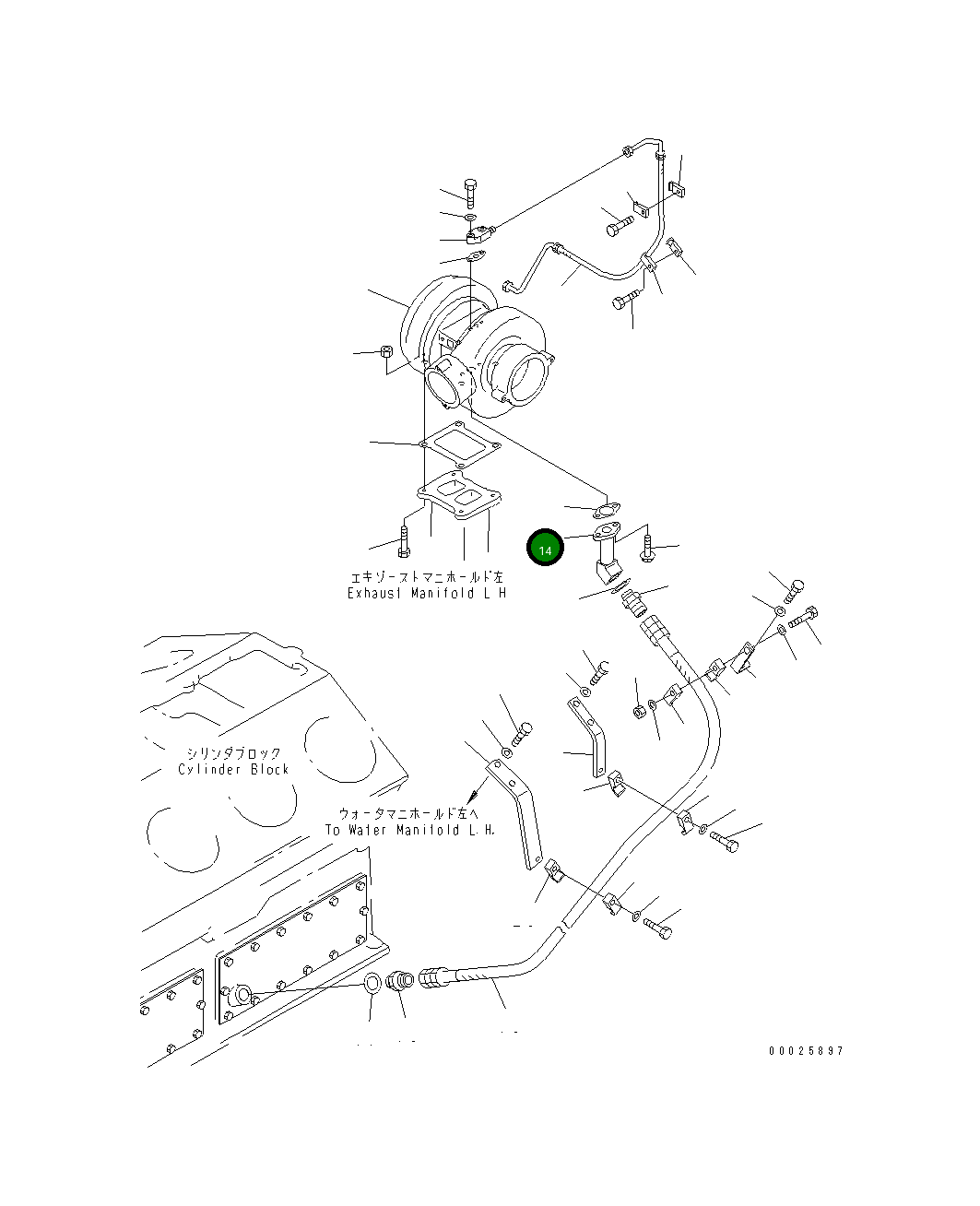 Адаптер 6166-51-8350 Komatsu