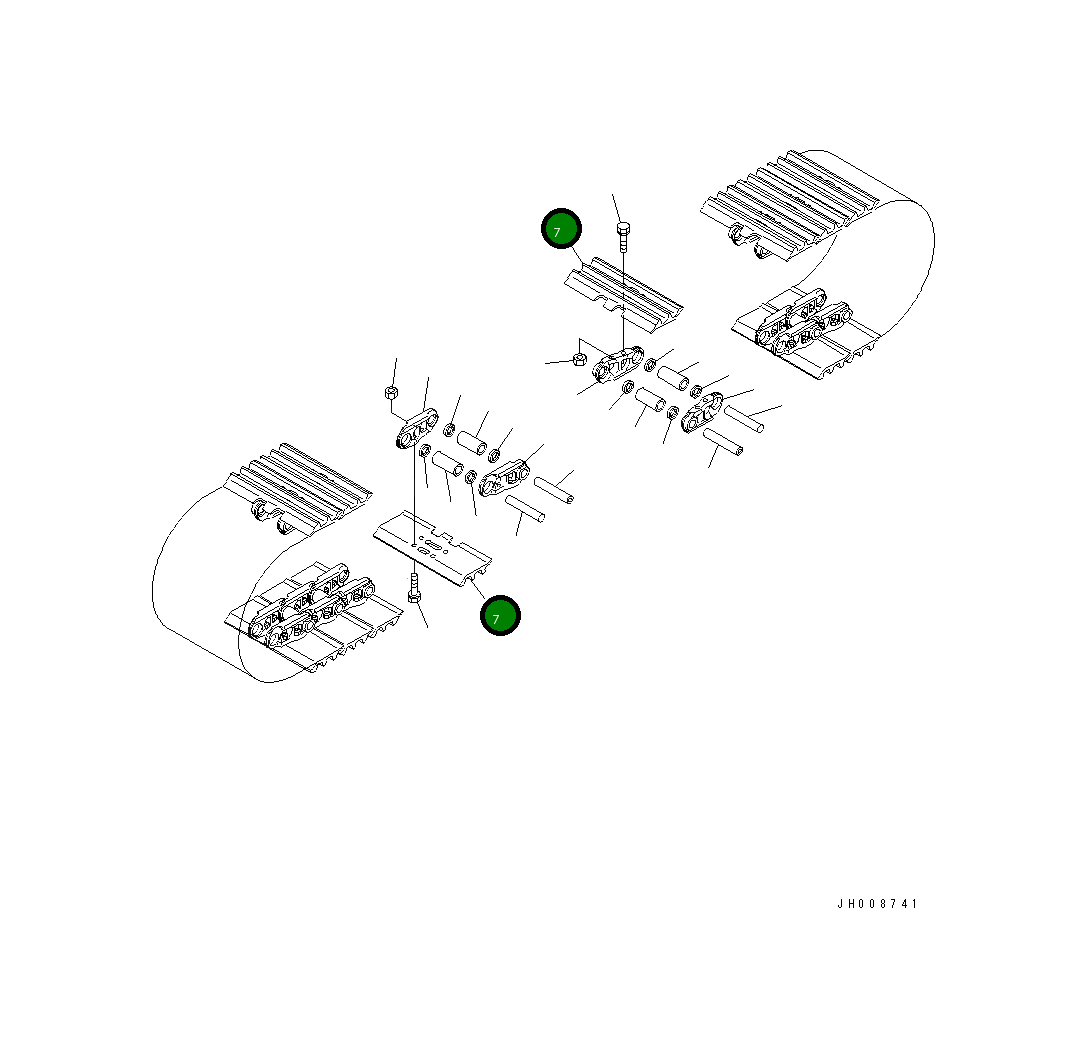Башмак 21M-32-11110 Komatsu