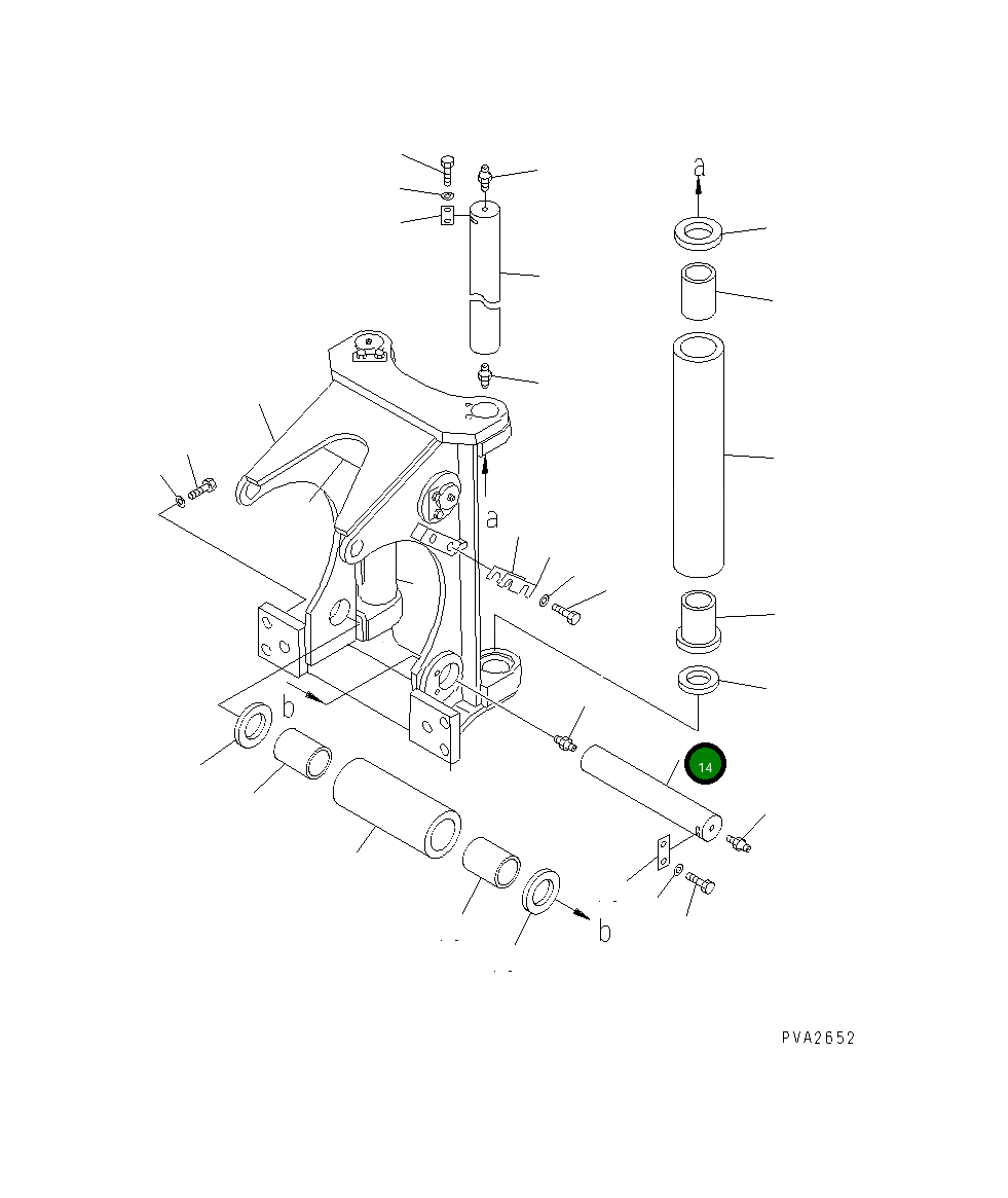 Вал 14X-960-8140 Komatsu
