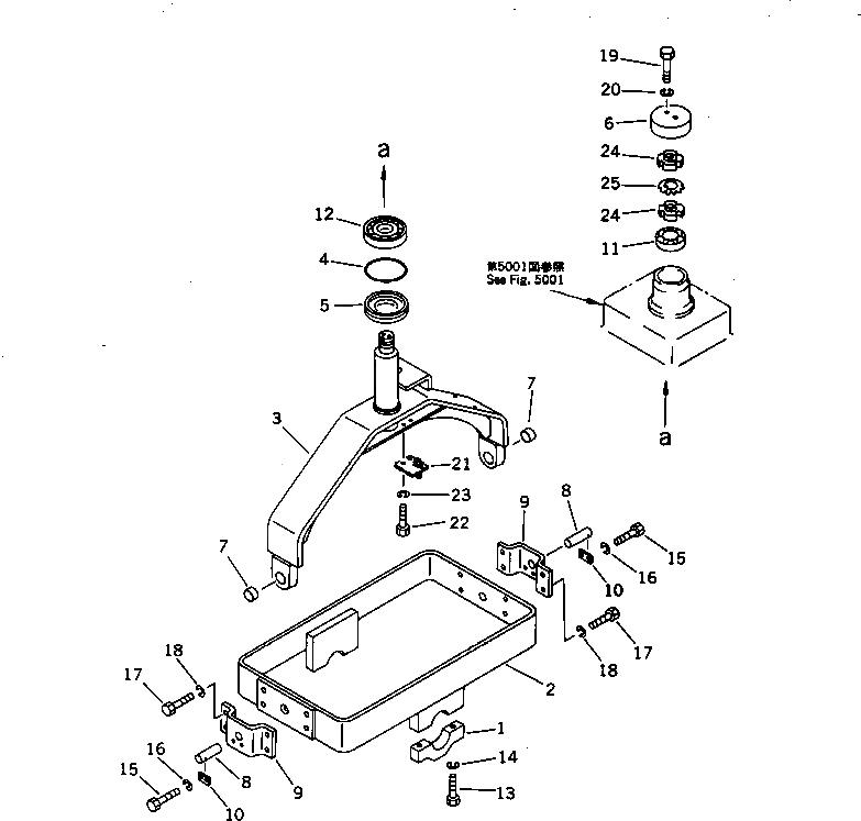 Вилка 257-70-35400 Komatsu