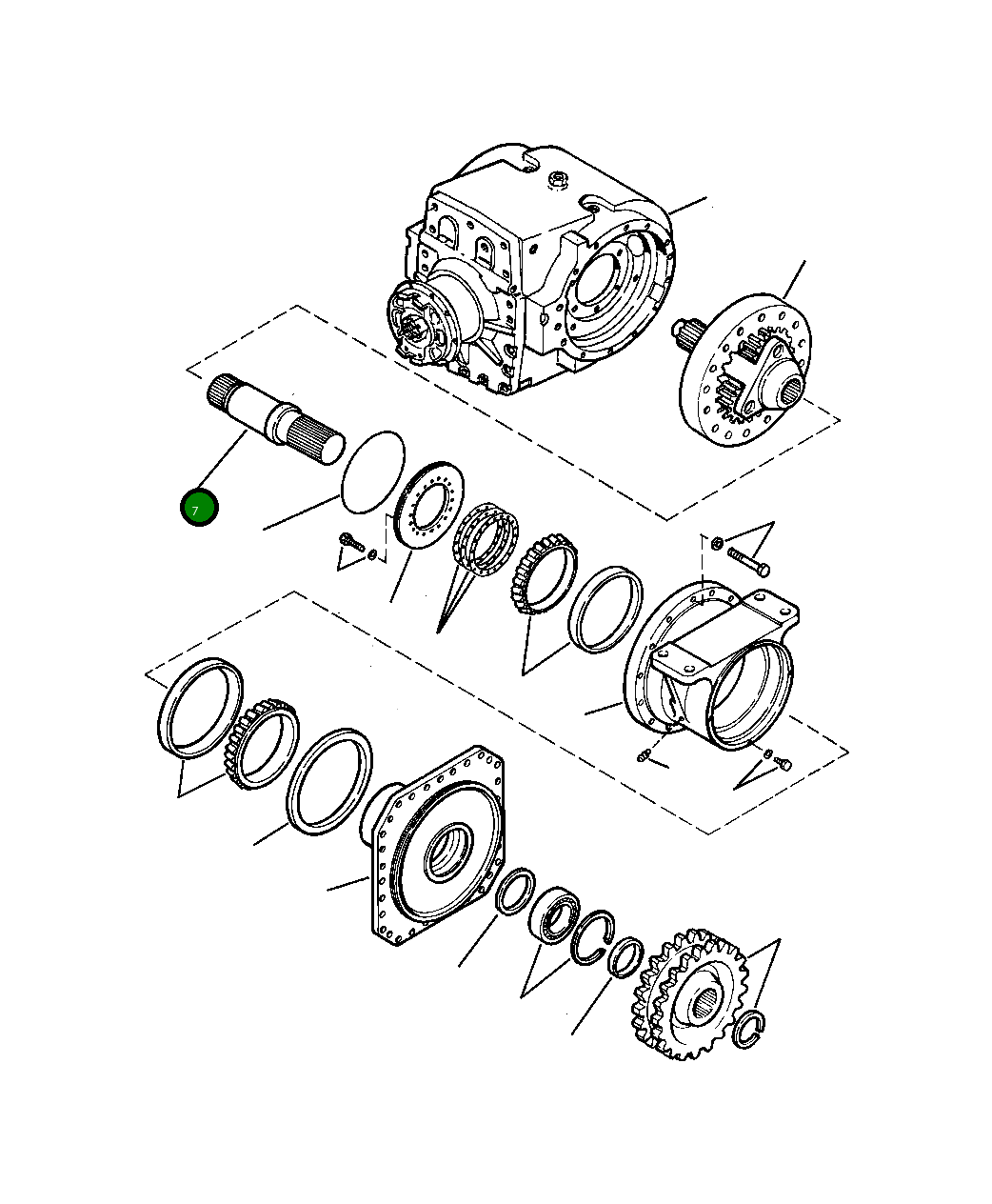 Вал 1435 259 H92 Komatsu