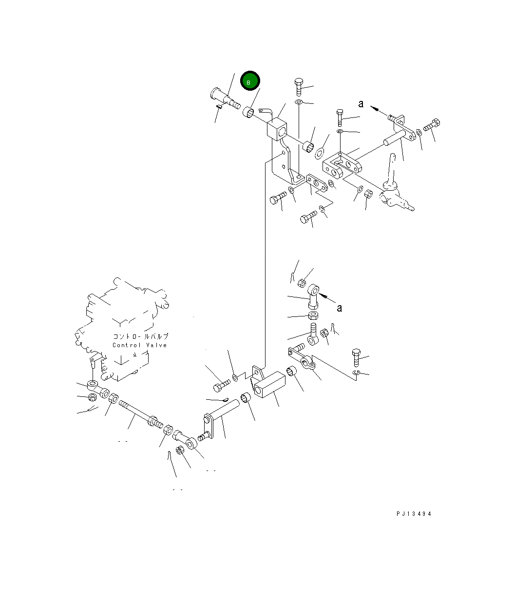 Вал 154-61-75440 Komatsu