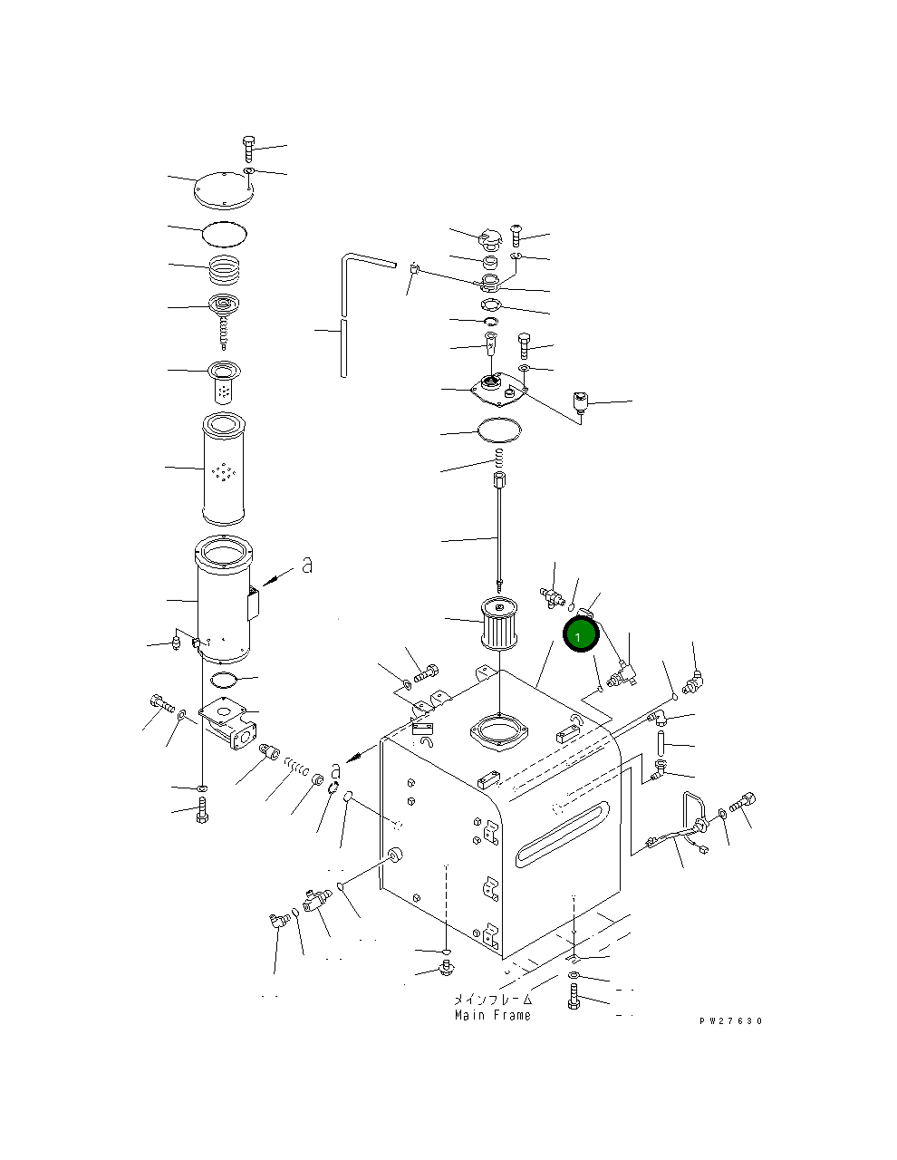 Бак 8287-60-1111 Komatsu