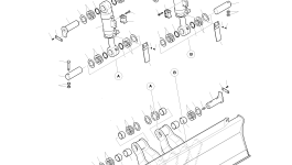 Бульдозерный отвал 608-00028B Komatsu
