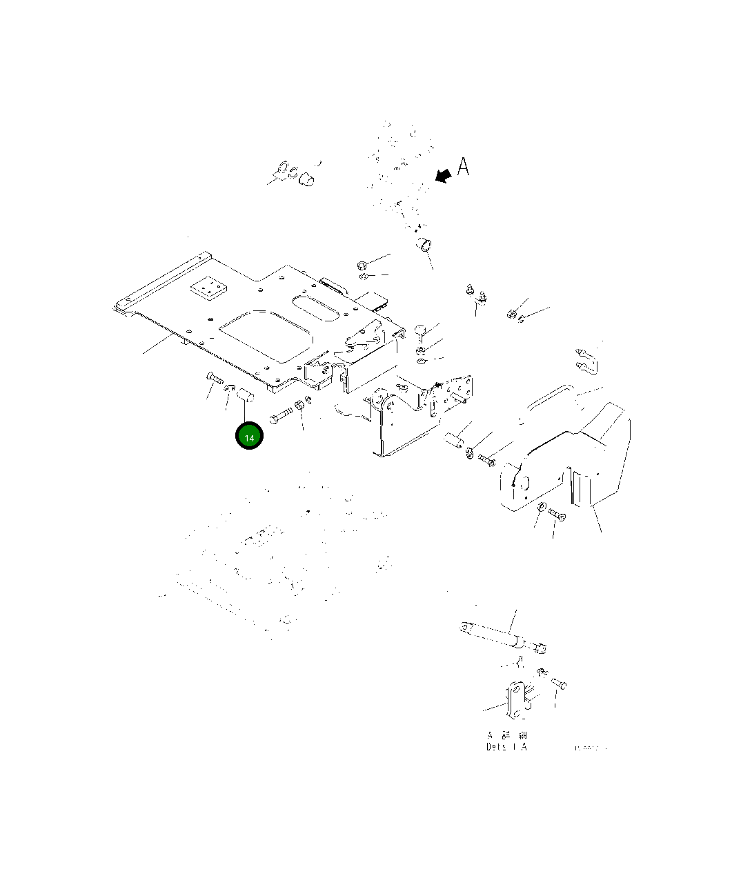 Вал 425-S33-5480 Komatsu