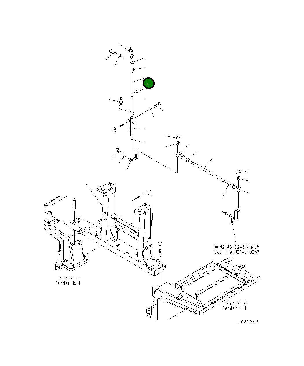 Вал 195-43-52160 Komatsu