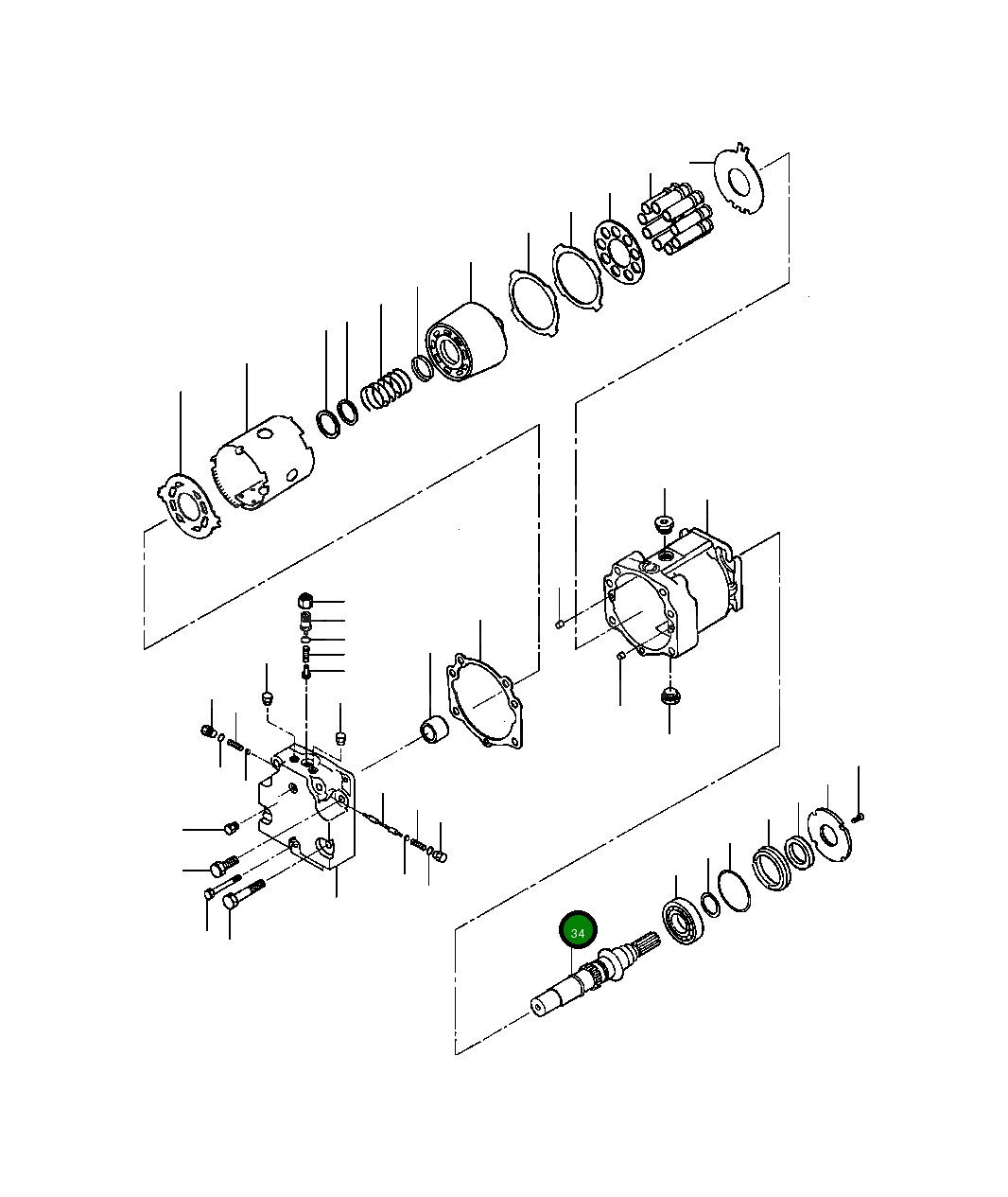 Вал 1430 529 H1 Komatsu