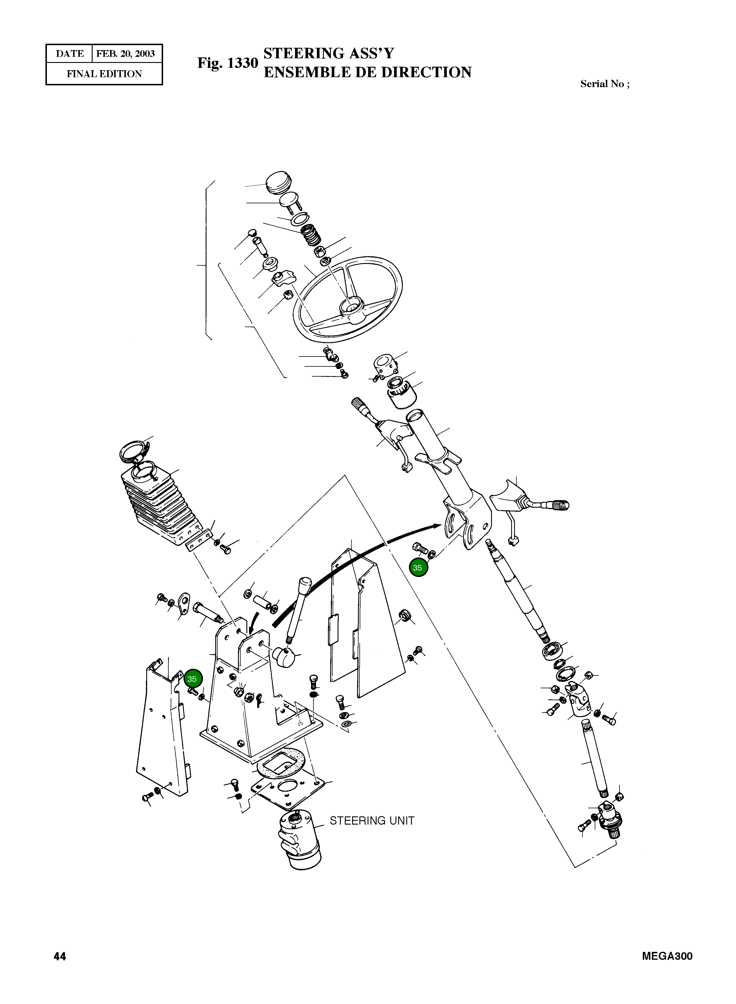 Болт M10X1.25X30 4120-4039 Komatsu