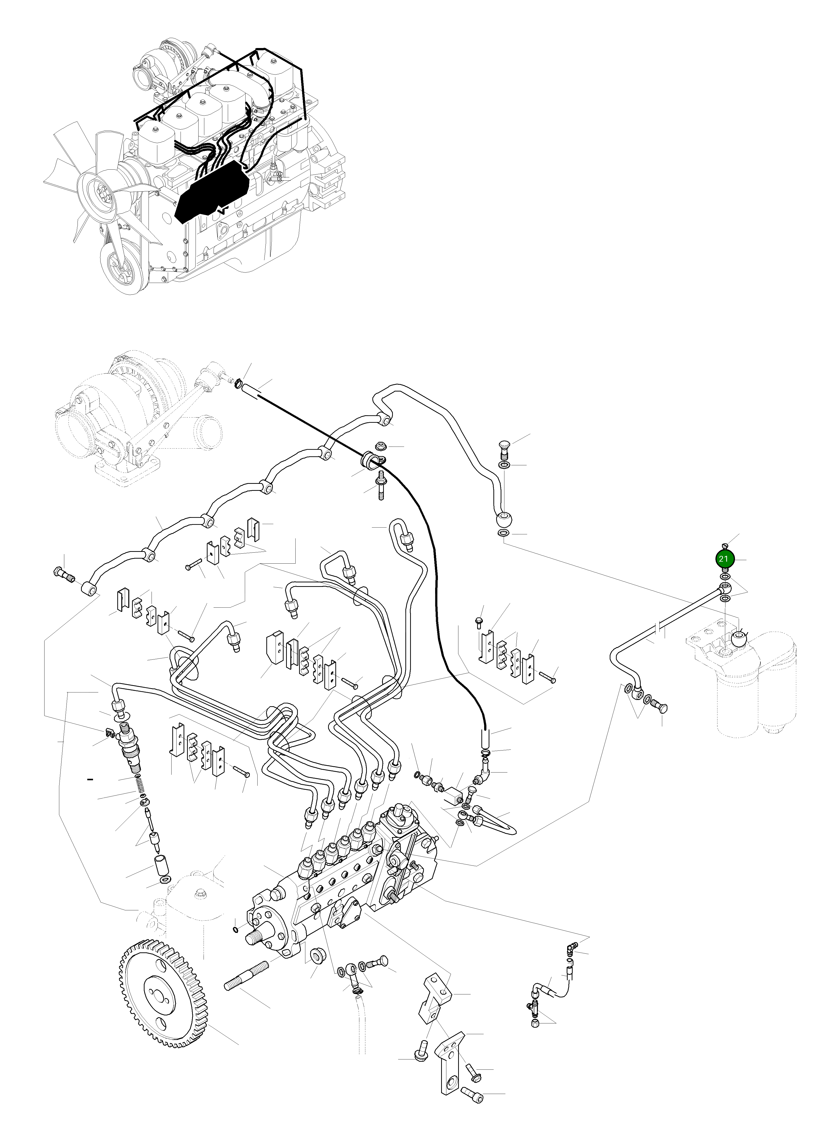 Болт-банджо 6731-71-6570 Komatsu